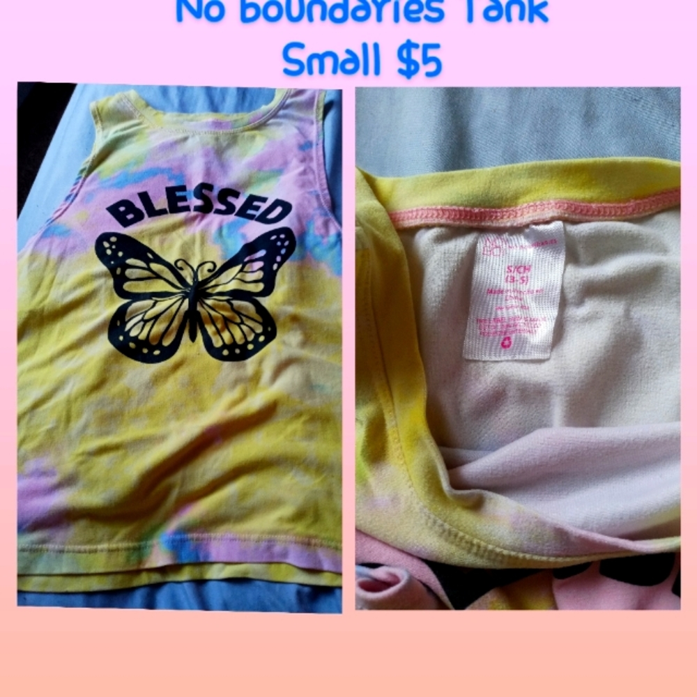 No boundaries Tank Blessed sml